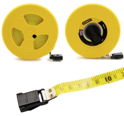 Thước Cuốn Sợi Thủy Tinh 30m, hệ m Stanley
